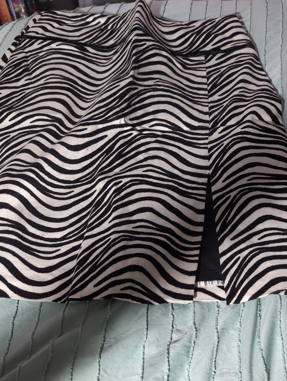 Size 8 Telluride Clothing Co. Zebra Print Skirt - Picture 4 of 7